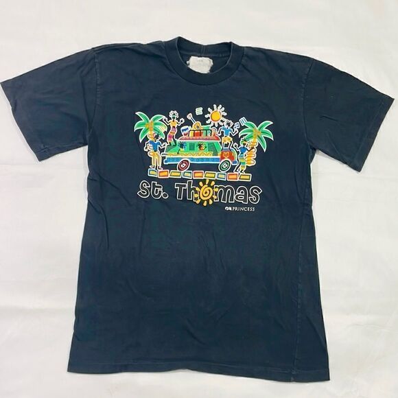 Vintage Single Stitch St. Thomas Tropical Tee. - Picture 1 of 5